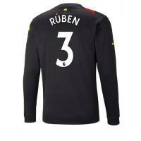 Manchester City Ruben Dias #3 Fotballklær Bortedrakt 2022-23 Langermet
